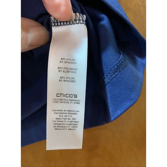 Chico’s Dark Blue Tank Top #Chico’s SIZE 1 #casual wear #tank top - Picture 3 of 8